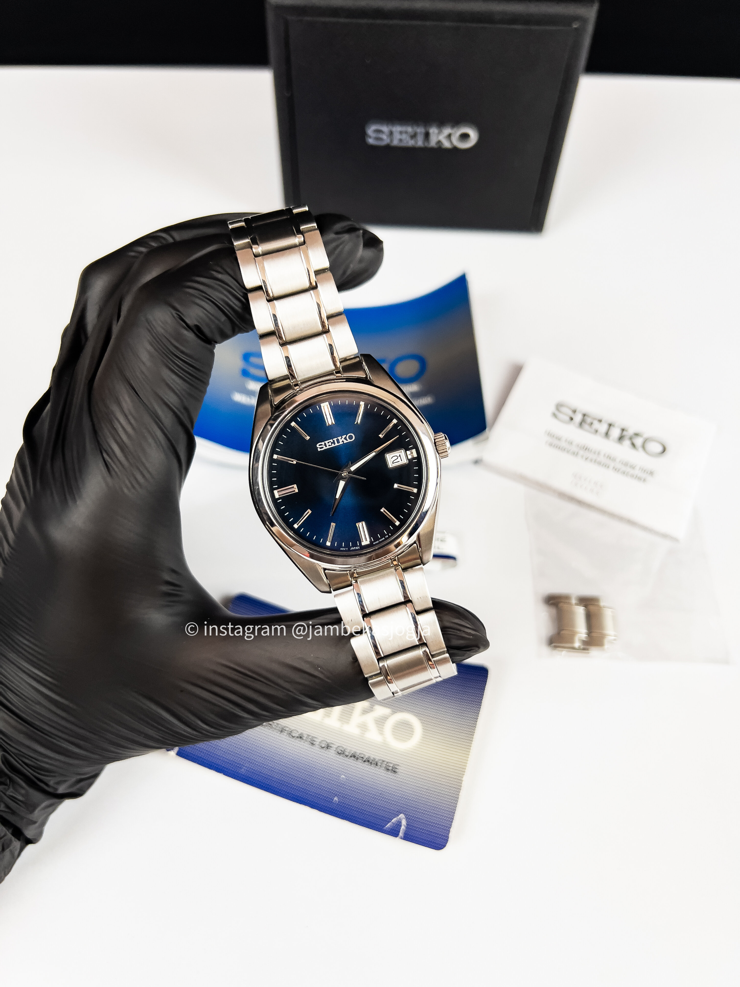 Seiko Classic SUR309P1 Man Blue Dial Stainless Steel Strap GARANSI RESMI NOVEMBER 2027 🔰