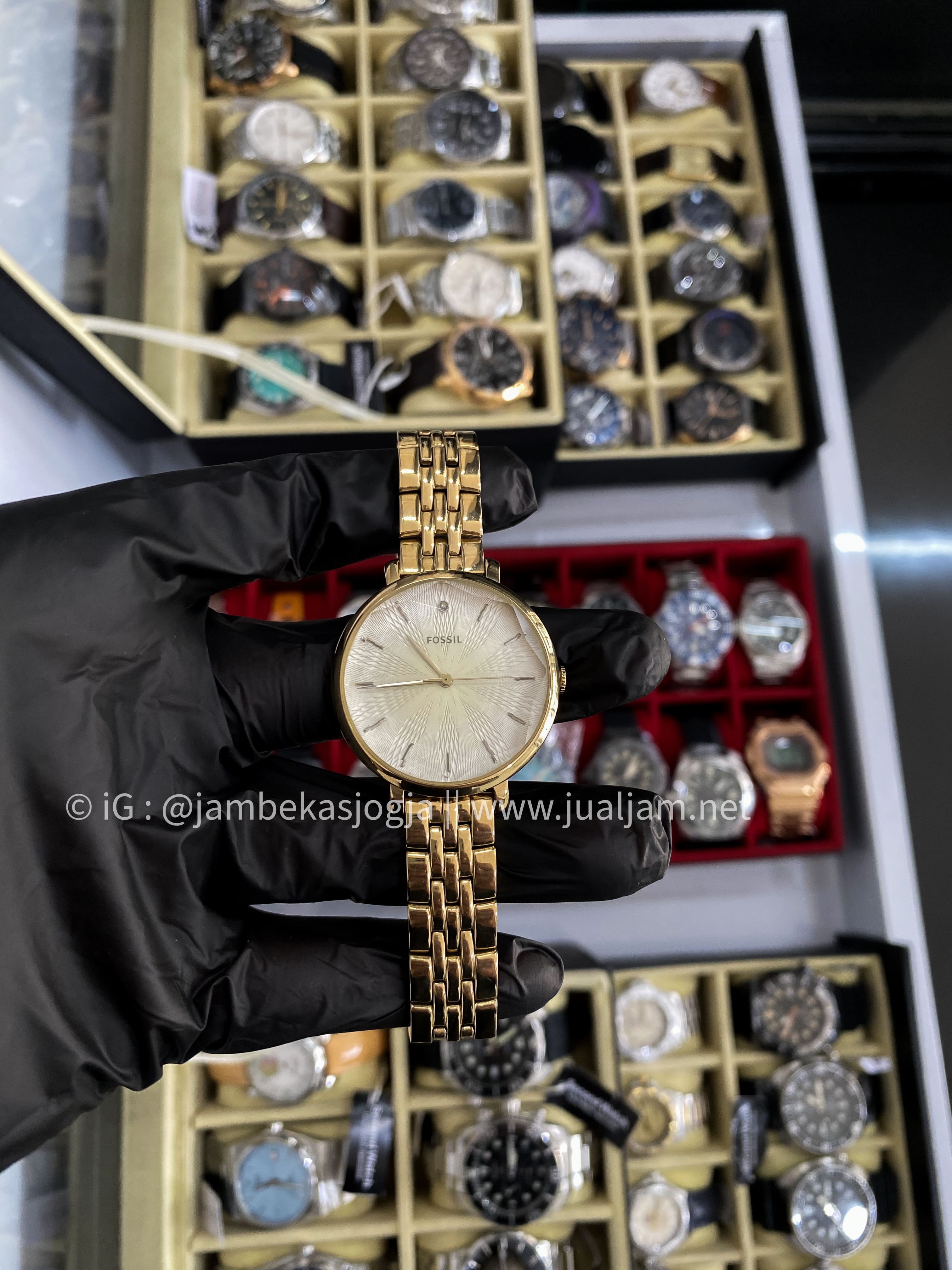Fossil Incandesa ES3859 Jam Tangan Wanita - Gold ( TITIP JUAL )