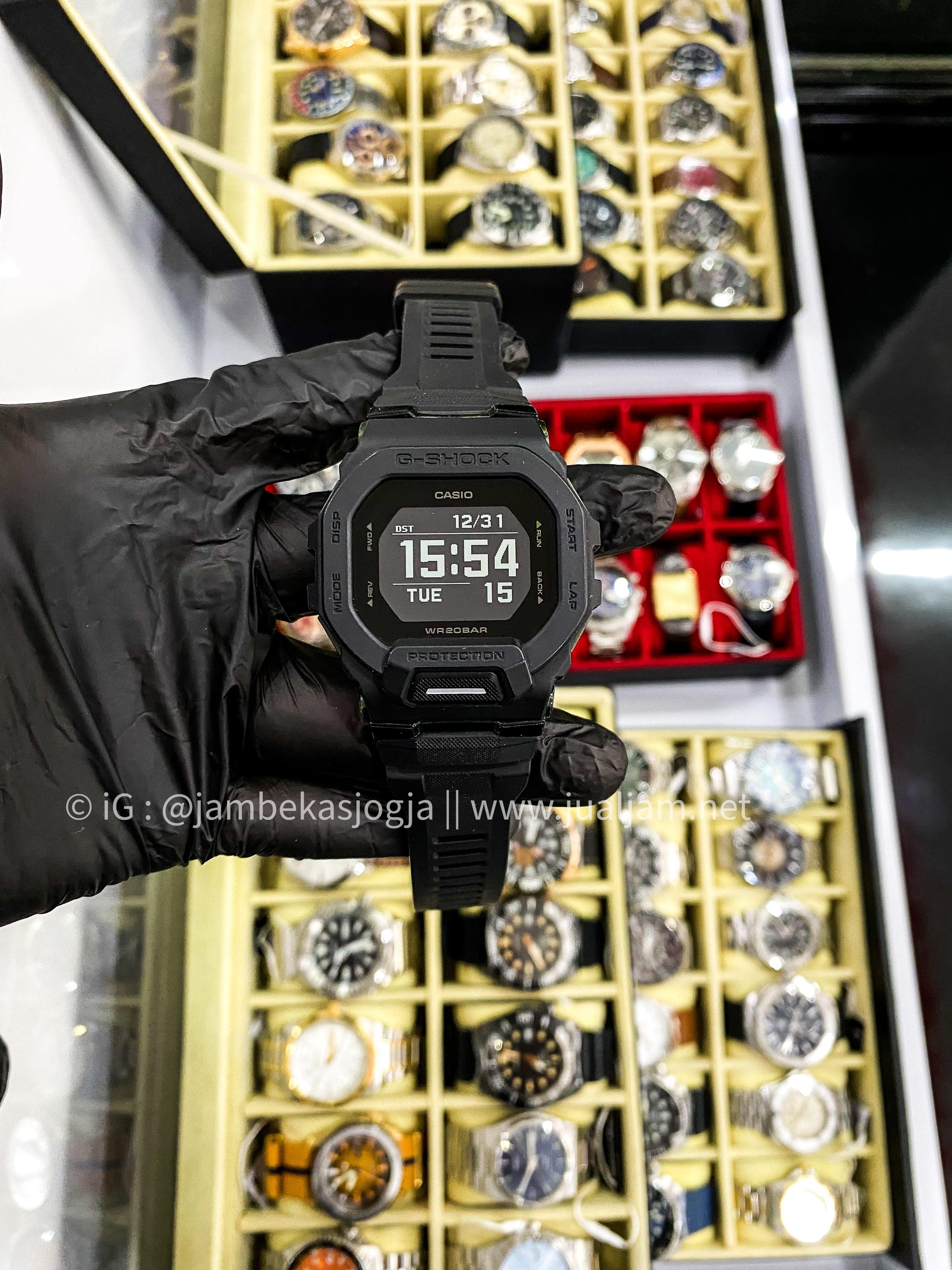 ( SKU 251) Casio G-Shock GBD-200-1DR G-Squad Men Black Digital Dial Black Resin Band  GARANSI RESMI JULI 2026