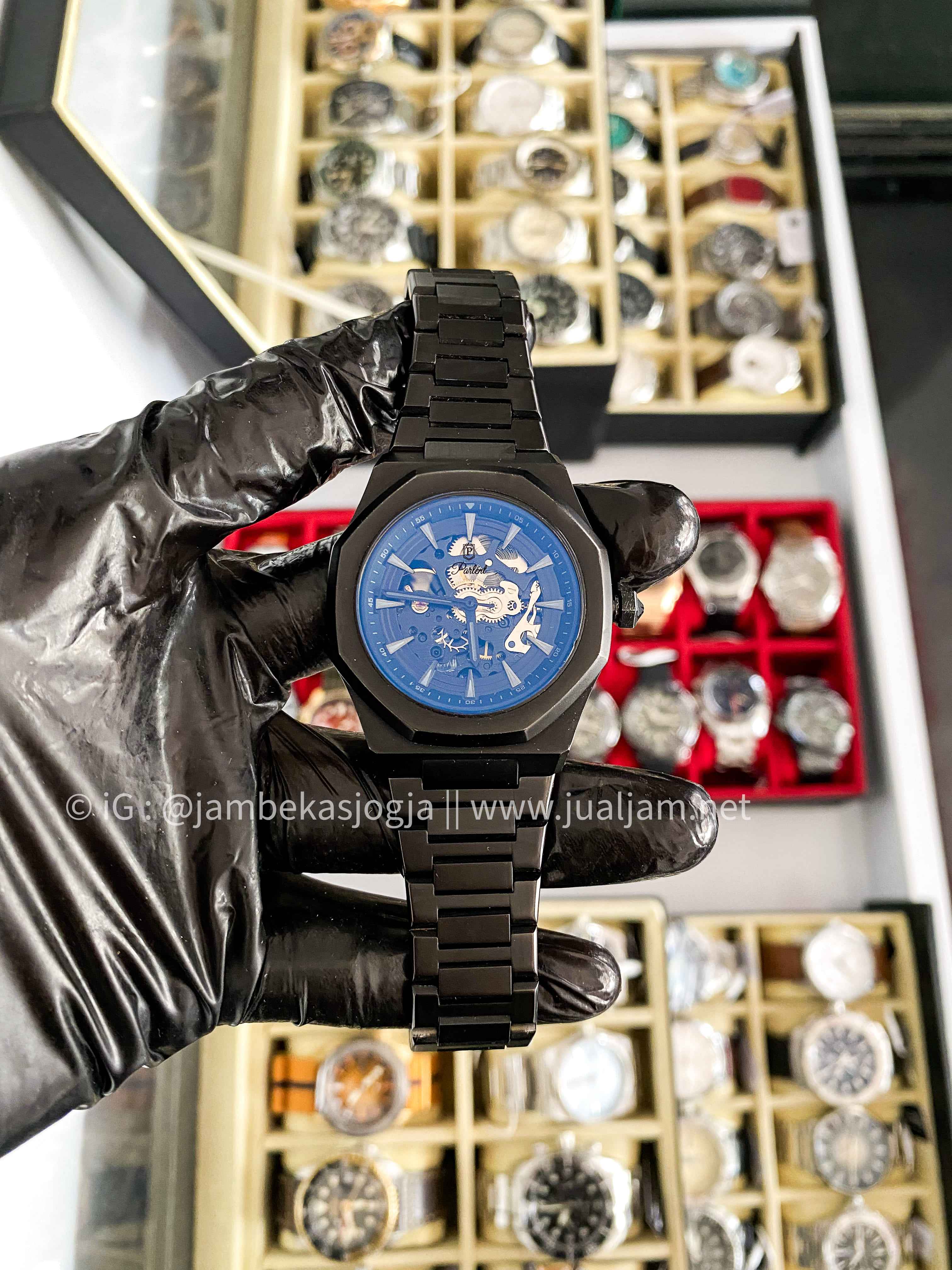( SKU 263 ) Parlent Palladium Phantom Steel Black dial