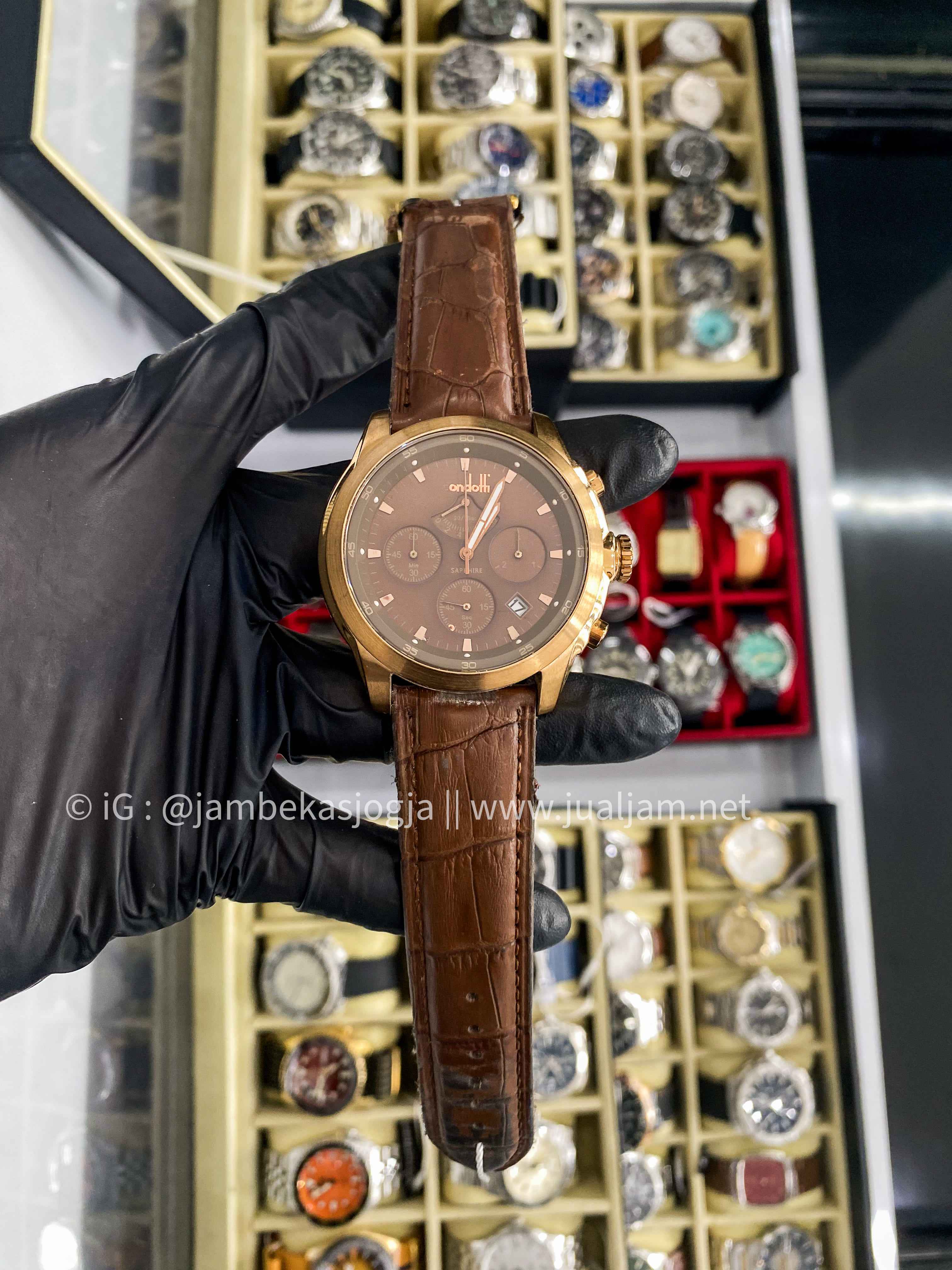 (SKU 362) CONDOTTI NOBILE CN5071-RG05-L05 LEATHER BROWN STRAP