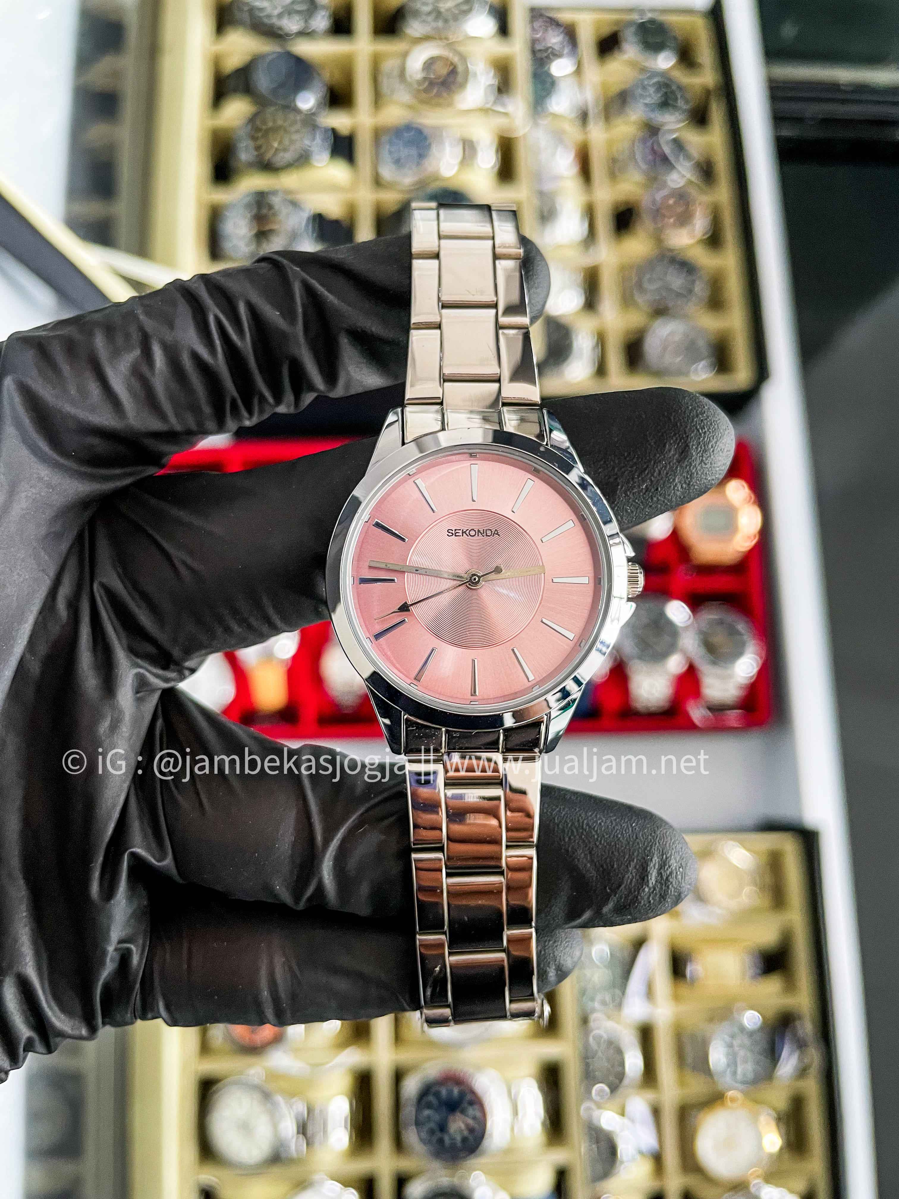 Sekonda 2631.83 Quartz Pink Dial Silver-tone Alloy Ladies Watch ( TITIP JUAL )