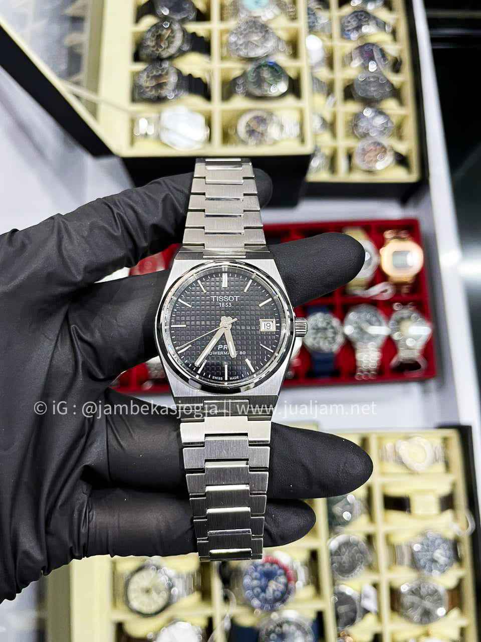 (SKU 411) TISSOT TS T137.410.11.041.00 Silver Dial Blue Stainless Steel GARANSI RESMI JULI 2027