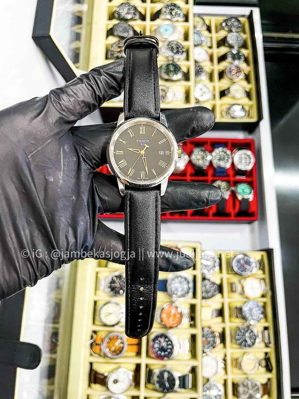 (SKU 419) Tissot Classic Dream Gent T033.410.26.053.01 Leather strap black dial