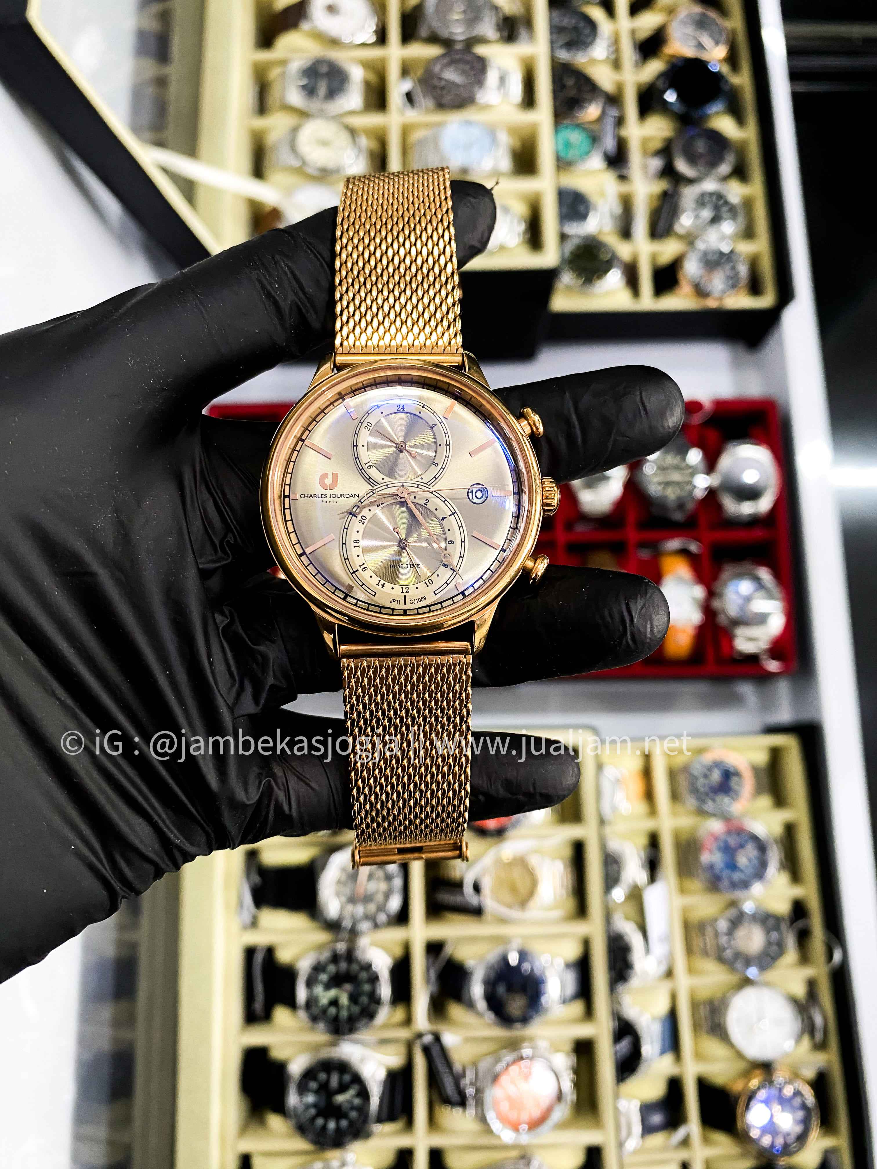 CHARLES JOURDAN ORIGINAL CJ1059 1572M JAM TANGAN PRIA LA ( TITIP JUAL )