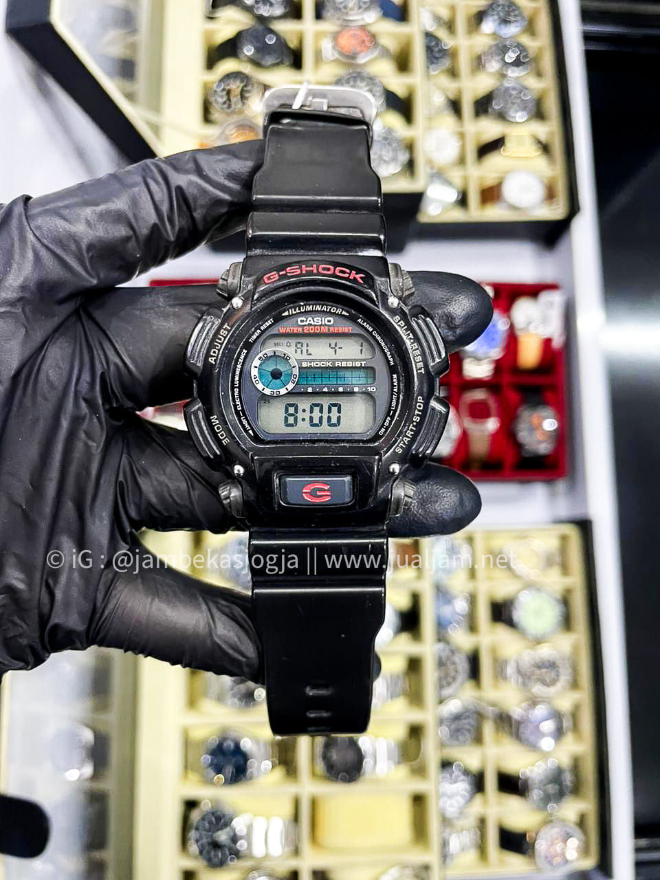 (SKU 449) Casio G-Shock DW-9052-1VDR Digital Dial Black Resin Band