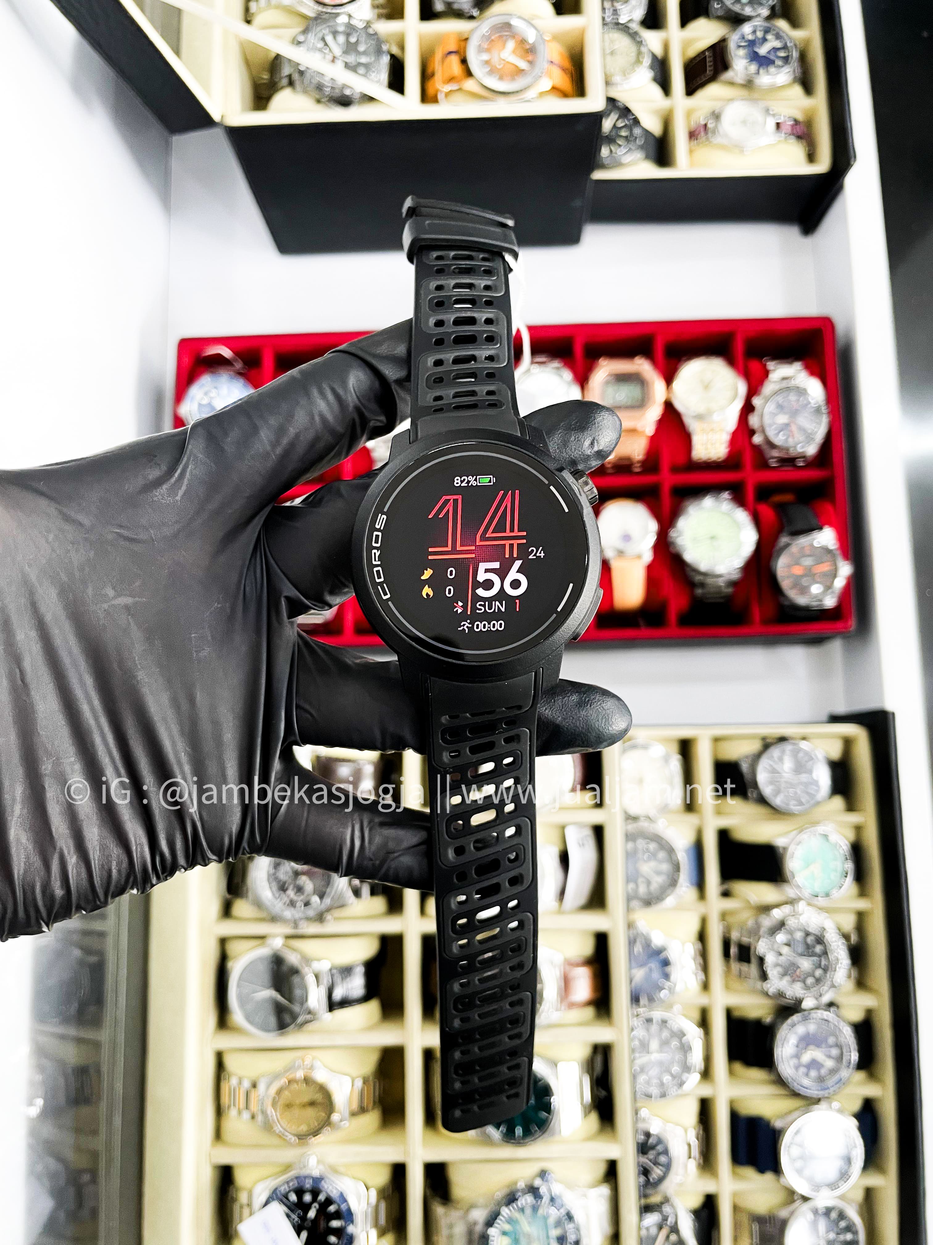 COROS PACE PRO BLACK SILICONE STRAP Jam tangan pintar  (TITIP JUAL )