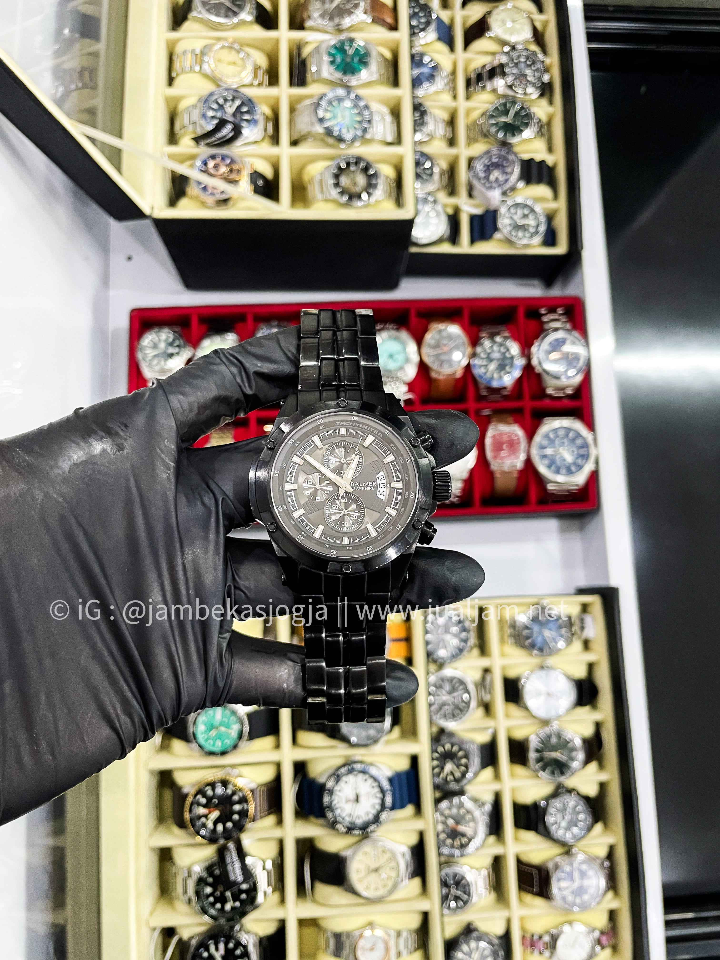 Balmer 7999 Jam Tangan Pria Original Black  Dial stainless strap (TITIP JUAL)