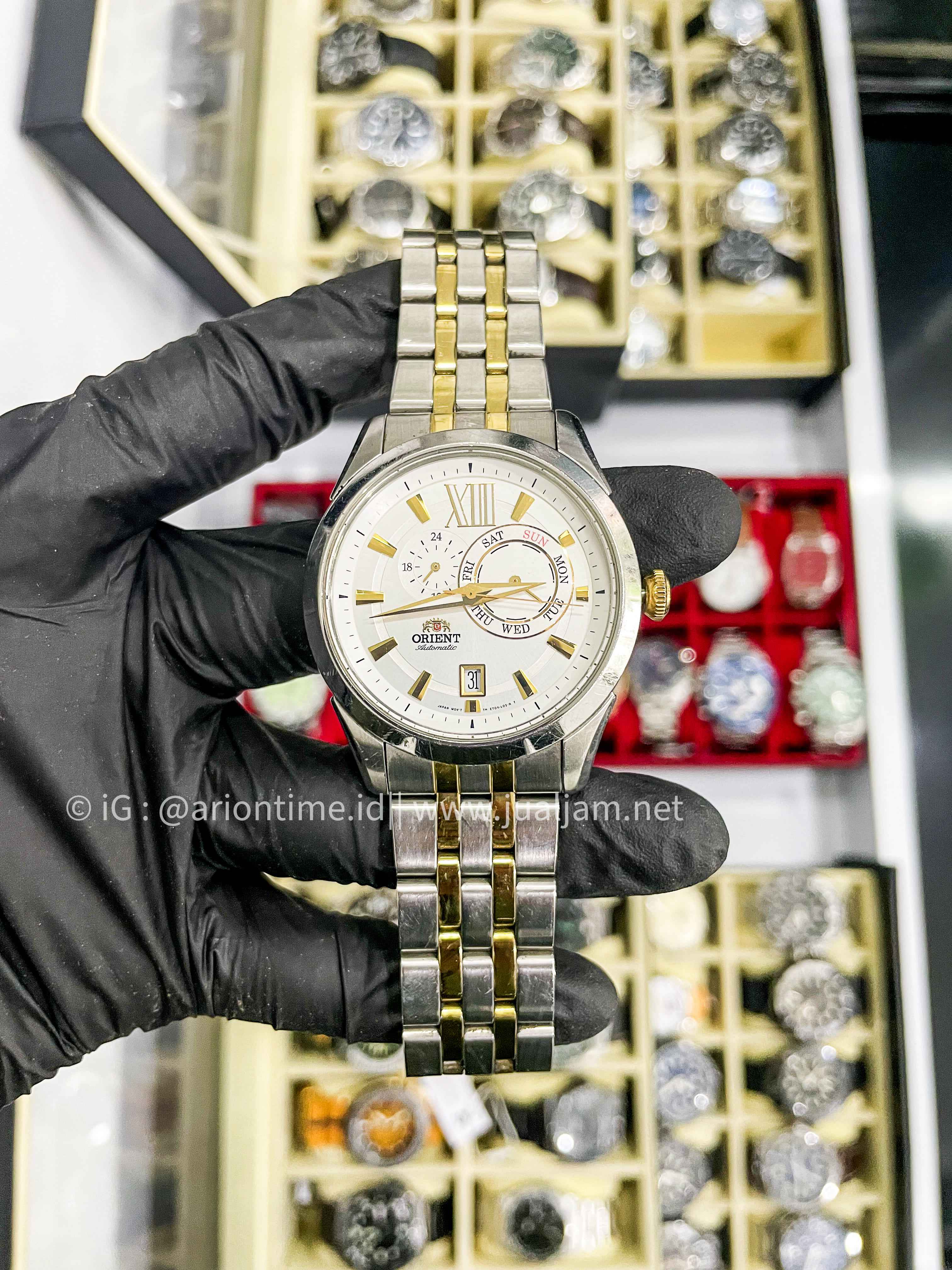 Orient Sporty FET0X002W0 Automatic White Dial Stainless Steel Strap (TITIP JUAL)