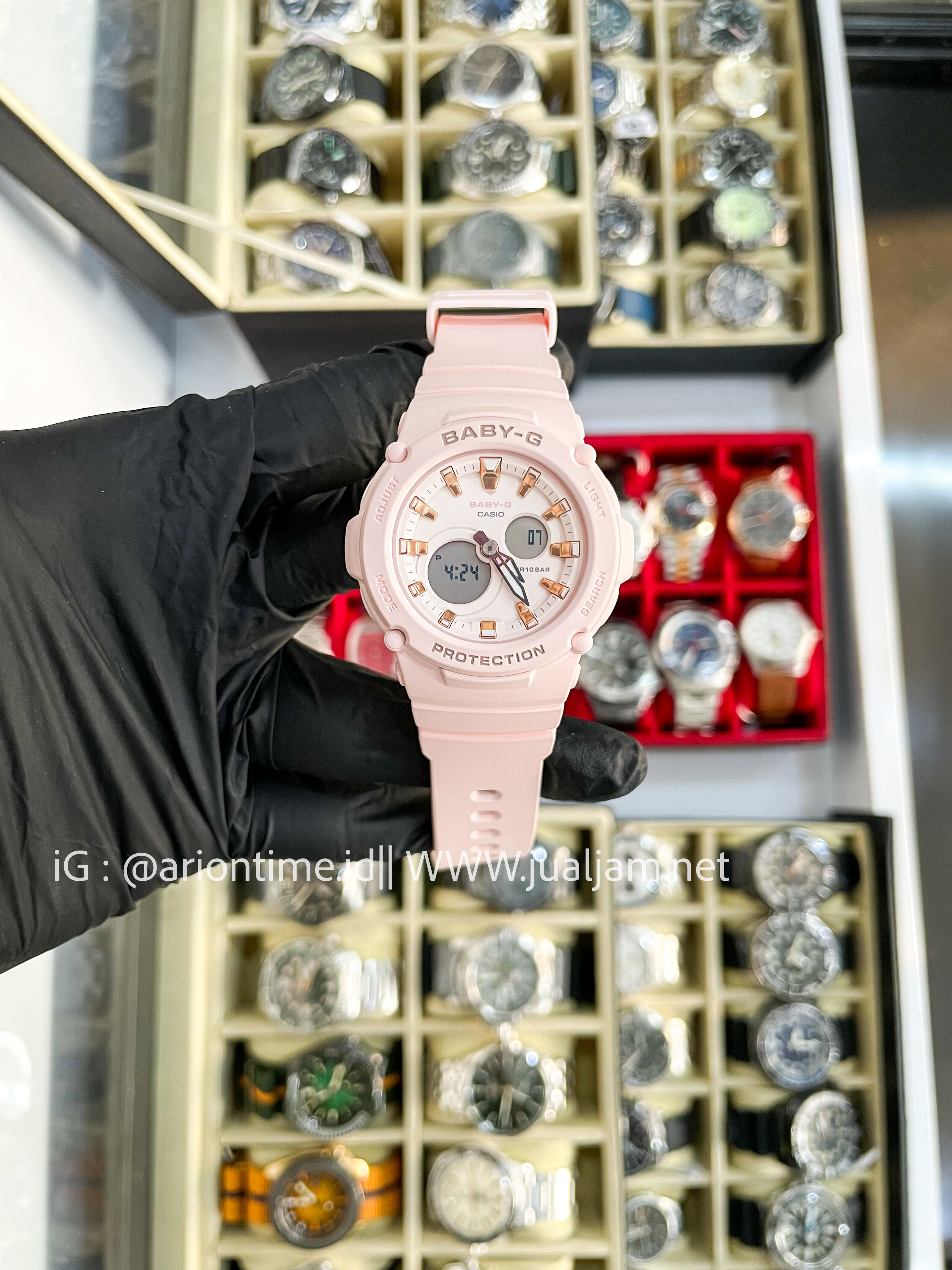 (SKU 547) Casio Baby-G BGA-275-4ADR Ladies Digital Analog Dial Misty Pink Resin Band LIKE NEW GARANSI RESMI AGUSTUS 2026