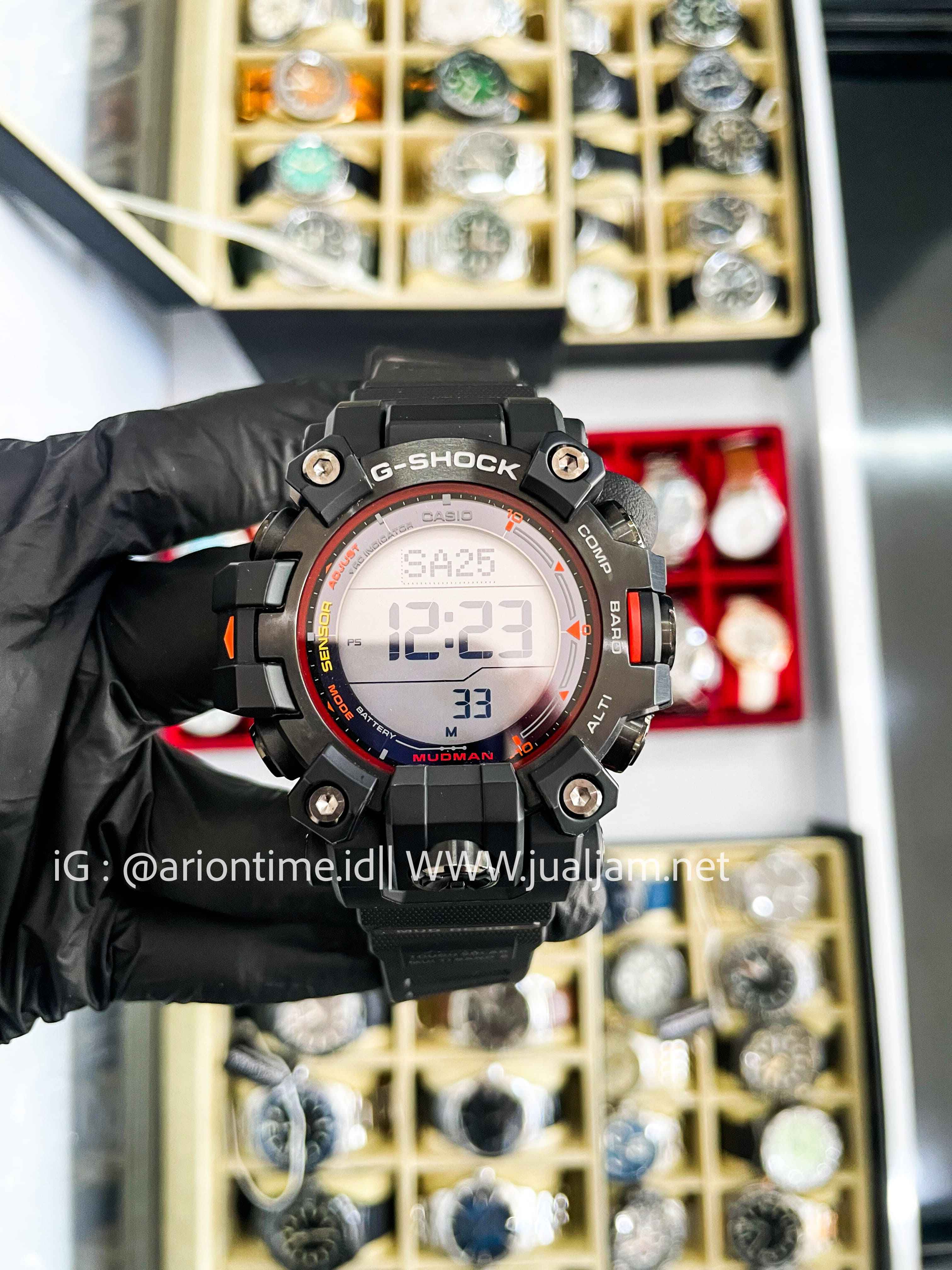 (SKU 552) Casio G-Shock Mudman GW-9500MEC-1JF Master Of G Emergency Color Series Digital Dial Resin Band (JDM) LIKE NEW GARANSI RESMI JANUARI 2027