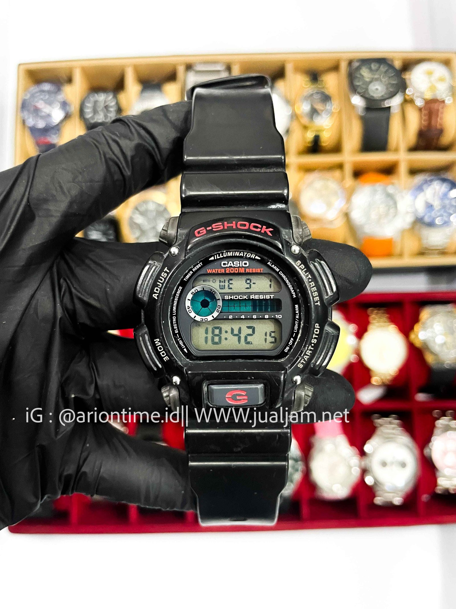 (SKU 601) Casio G-Shock DW-9052-1VDR Digital Dial Black Resin Band